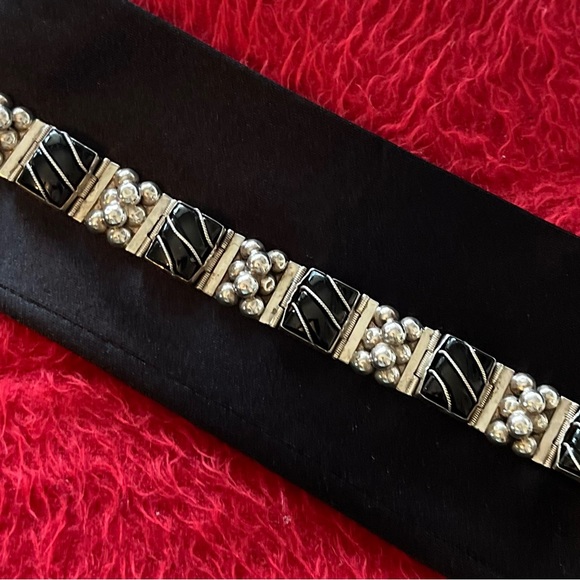 Jewelry - VINTAGE TEX CO 925 STERLING SILVER MULTI STONE BRACELET